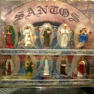 Santos 10 Figure Saint Set- 2006 Extremely Rare NY Bodega Release